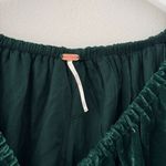 Free People Green Portia Velvet Babydoll Mini Dress XS Photo 6