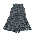 Loft  black & white linen blend romper Photo 2