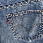 Levi's Levi’s SZ 28 High-Rise 505 Jean Shorts Zip-Fly Distressed Frayed Hems Blue Photo 5