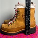 Tory Burch  thea shearling boots size6 color/rhum natural 202 rubberized leather Photo 6