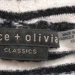 Alice + Olivia Classic Striped Bateau Neckline Sweater Hoodie Size XS Photo 1