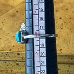 Natural Chrysocolla Sterling Silver Starfish Ring Size 8 Photo 6