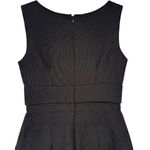 Kay Unger Kay‎ Unger Womens Black Floral Jacquard Sleeveless V-Neck Cocktail Dress Size 2 Photo 6