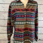 Cabin creek  Button Down Shirt Scottie Dog/Hearts-Large Photo 1