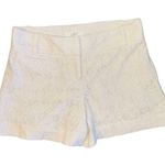 Loft Ann Taylor cream lace back pocket shorts Photo 4