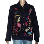 White Stag Vintage 90’s  floral embroidered denim jacket Photo 0