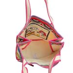 Brighton NWT Rainbow Bright Tote Bag Mod Colorful Tom Clancy Canvas Wearable Art Photo 7