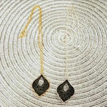 SET OF 2 BLACK GOLD SILVER NECKLACES Photo 1