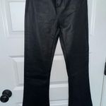 Edikted  Leather Pants Flare Black Luna Faux Leather Photo 1