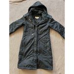 Michael Kors ‎ Women's Wind Breaker Hooded Trench Coat Drawstring Sz Xsmall Photo 1