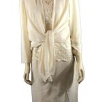 Vintage 80's David Rose Night Lace Sheath Long Sleeve High neck dress size 10 Photo 2