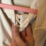 Anthropologie  White and Black Ruched Bubble Halter Mini Dress Photo 6