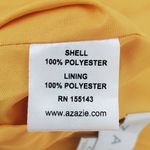 Azazie Vika Marigold Maxi Dress. Size: Custom Size Photo 9