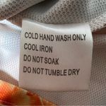 Shareen  Collection V Neck Black and Orange Floral Print Dress Photo 13