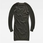 G-Star Raw Suzaki Knit Moto Sweater Dress Size XXS Olive Green City Casual Photo 1