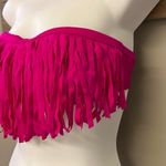 Capri Hot Pink Fringe Padded Bandeau 2 Photo 3