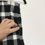 Gap NWOT plaid black and white crop flair trousers size 4 Photo 4