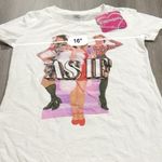 Clueless 'As If' Cher Movie Promotion White Graphic Short Sleeve Shirt Size L Photo 5