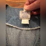 Vintage Deadstock 90s Denim Jewel Beaded Suede Tassel Western Button Down NWOT Size XL Photo 3