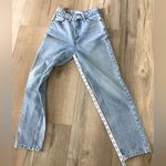ZARA Authentic Denim Mom Jeans Acid Wash Size 0 Photo 3