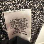 Calista Ditsy Printed Smocked Top Midi Dress Women sz Medium black white floral Photo 12