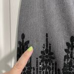Kelly and Diane Gray Skirt Size 10 Beaded Sequin Embellished Cocktail Party Work Photo 7
