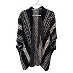 Urban Outfitters ECOTE LADIES BLACK AND WHITE PONCHO STYLE SWEATER (OS) EUC Photo 1