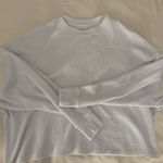 Abercrombie & Fitch  White Waffle Knit Crewneck Photo 0