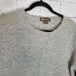 Monsoon  LAMBSWOOL GRAY SNAP BUTTON FRONT CARDIGAN SWEATER 12 Photo 2