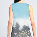 Jil Sander + Woman Tank Top in Sky Blue cotton with a mountain print L Photo 3