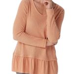 Koolaburra by Ugg KOOLABURRA UGG THERMAL RUFFLED HEMLINE LONG SLEEVE TOP 2X Photo 0