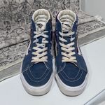 Vans Sk8 Hi Fair Isle Blue Suede Sneakers Size 9.5W Photo 3