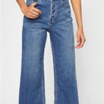 Free People  Women’s Sz 27 Wales Wide Leg‎ High Waisted Cropped Jeans Photo 0