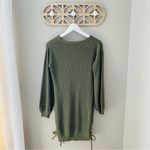 Lulus Knit Sweater Dress Olive Green Sz XS Photo 7