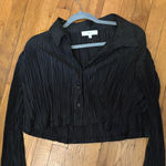 Forever 21 Black cropped dress shirt Photo 0