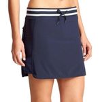 Athleta  Sonara Navy Blue & White Woman’s Athletic Mini Skort Size 2 Photo 0