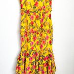 Lovers + Friends revolve Dipinto Oro Yellow Floral Ruffle Maxi Dress Photo 5