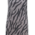 Monrow Slip‎ Tank Dress Mini Sleeveless Zebra Animal Print Gray Size XS Photo 0