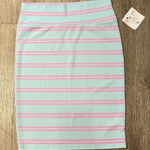 LuLaRoe  XL Baby Blue Cotton Candy Pencil Skirt XL New Stretchy Photo 0