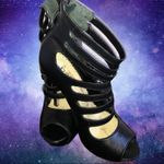 Bebe  brand black strappy ankle platform he… Photo 2