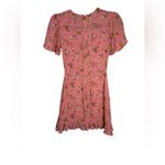Reformation  Mya Floral Puff Sleeve Dress Size 0 Photo 3