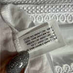 NEW NWT Charo Ruiz Ava Short Strapless Lace Eyelet Dress In White Size M Photo 12