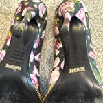 Schutz  40 floral pointy toe gold chain trim heels stilettos 2278 Photo 9