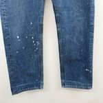 EB Denim Vintage‎ Chain Reworked Levi's High Rise Straight Leg Jeans Sz S NEW Blue Photo 4