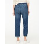 NWOT J.Crew Denim Drawstring Pants Size 35 Blue Photo 1