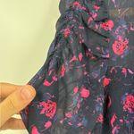 Tanya Taylor  Falling Floral Carti silk ruffle boho mini Dress Size 8 Photo 6