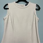 Lanvin River 2015 Cream Wool Blend Knit Crewneck Midi Sheath Dress Womens Size 8 Photo 2