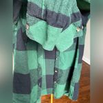 Natural Reflections  Button Up Shirt Green Plaid Flannel Lumberjanel 100 Cotton Photo 4