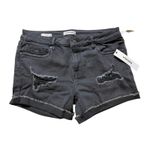Vigoss Marley Cuff Shorts Distressed Size 31 Mid-Rise Black Short Photo 2