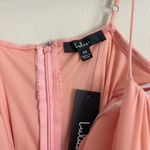 Lulus Lulu’s Got You Staring Peach Ruched Mesh Bodycon Mini Dress Photo 8